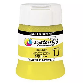 Szitanyomó tinta textilre System3  675 Process Yellow