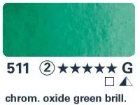 Akvarellfesték Horadam 1/2  511 króm-oxid zöld fényes