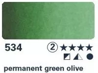 Akvarellfesték Horadam 1/2  534 állandó zöld olaj