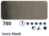 akvarell paint Horadam 15ml - 780 ivory black