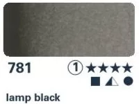 akvarell paint Horadam 1/2  781 lamp black