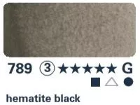 akvarell paint Horadam 1/2  789 hematite black