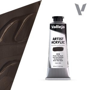Vallejo Artist akril festék 60ml – 313 Van Dyck Brown