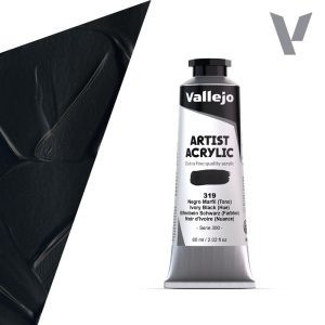 Vallejo Artist akril festék 60ml – 319 Ivory Black