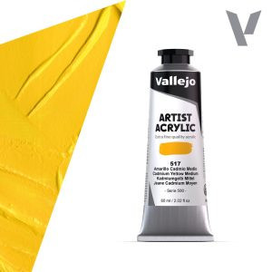 Vallejo Artist akril festék 60ml – 517 Cadmium Yellow Medium