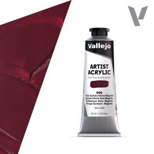 Vallejo Artist akril festék 60ml – 606 Quinacridone Red Magenta