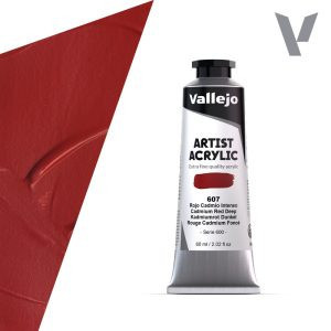 Vallejo Artist akril festék 60ml – 607 Cadmium Red Deep