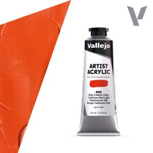 Vallejo Artist akril festék 60ml – 806 Cadmium Red Light