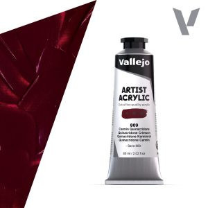 Vallejo Artist akril festék 60ml – 809 Quinacridone Crimson