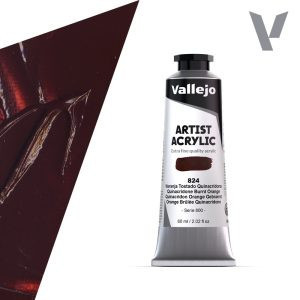 Vallejo Artist akril festék 60ml – 824 Quinacridone Burnt Orange