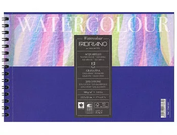 Fabriano akvarell A4 300g cold pressed, pad for watercolor
