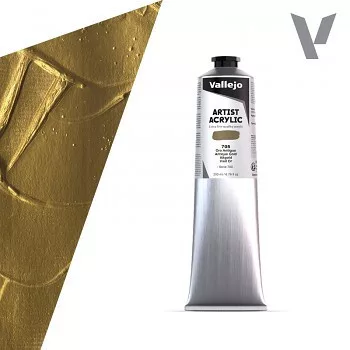 Vallejo Artist akril festék 200ml – 705 Antique Gold