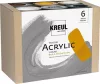 Akril festékkészlet Kreul Triton 6x750ml – Neutral Colors