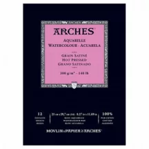 Vízfesték tömb Arches szemcsés szatin HP A4, 100% pamut