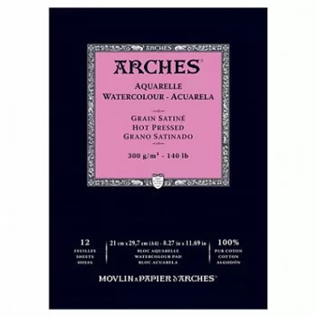 Vízfesték tömb Arches szemcsés szatin HP A4, 100% pamut