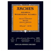 Vízfesték tömb Arches durva szemcsés A5, 100% pamut