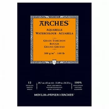 Vízfesték tömb Arches durva szemcsés A3, 100% pamut