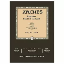Arches Sketch 75% pamut, 23x31cm, 105g/m2