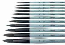 akvarell brush Rosa Stream 132 - size 0
