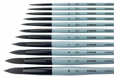 akvarell brush Rosa Stream 132 - size 0