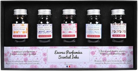 Színes tinták szett Herbin Parfümös 5x10ml