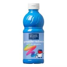 Tempera festék Lefranc Redimix 500ml - 020 Fluo Blue