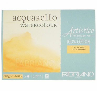 Fabriano Artistico Cold pressed 12.5x18cm 300g akvarell tömb