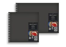 Fekete papíros tömb Fabriano 190g A4 spirál kötésű