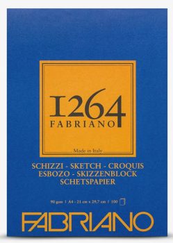Vázlatkönyv Fabriano Schizzi 1264 ragasztott 90g A4