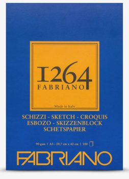 Vázlatkönyv Fabriano Schizzi 1264 ragasztott 90g A3