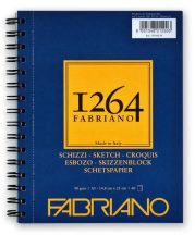Vázlatkönyv Fabriano Schizzi 1264 90g A4 hosszú oldal
