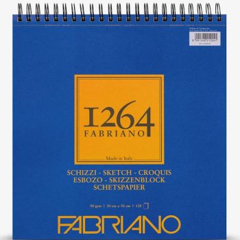 Vázlatkönyv Fabriano Schizzi 1264 90g 30x30cm