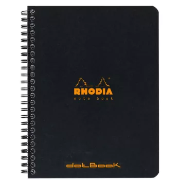 Ring notebook Rhodia 16x21cm dotted - fekete Ring notebook Rhodia 16x21cm dotted - fekete