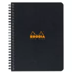 Ring notebook Rhodia 16x21cm lined - fekete