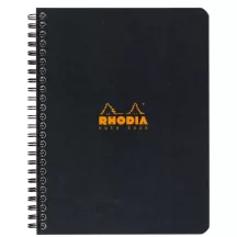 Ring notebook Rhodia 16x21cm lined - fekete