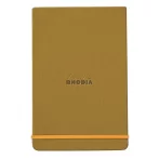 Rhodia notebook with hard boards 9x14cm - arany