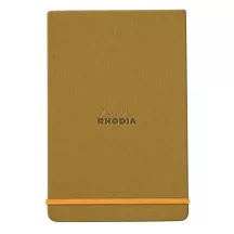 Rhodia notebook with hard boards 9x14cm - arany