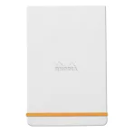 Rhodia notebook with hard boards 9x14cm - fehér