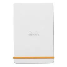 Rhodia notebook with hard boards 9x14cm - fehér