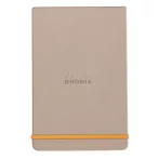 Rhodia notebook with hard boards 9x14cm - rózsa smoke