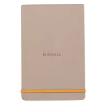 Rhodia notebook with hard boards 9x14cm - rózsa smoke