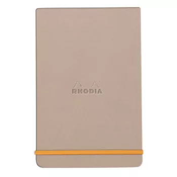Rhodia notebook with hard boards 9x14cm - rózsa smoke