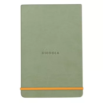 Rhodia notebook with hard boards 9x14cm - Celadon