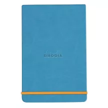 Rhodia notebook with hard boards 9x14cm - türkiz