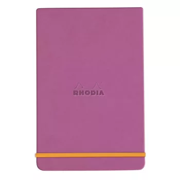Rhodia notebook with hard boards 9x14cm - orgonalila
