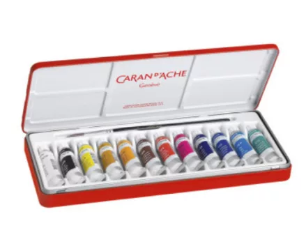 Gouache készlet Caran d'Ache 12x10ml