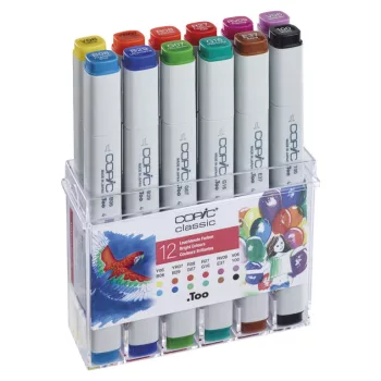 Marker szett Copic Classic 12 db élénk tónusok