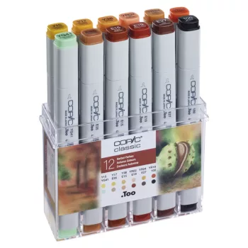 Marker szett Copic Classic 12 db őszi tónusok