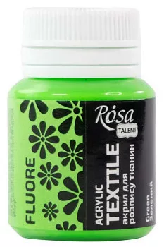 Textil festék Rosa 20ml 72 Fluorescent green Textil festék Rosa 20ml 72 Fluorescent green