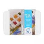   Van Gogh akvarell színek készlet 12 db Pocketbox tompított színek